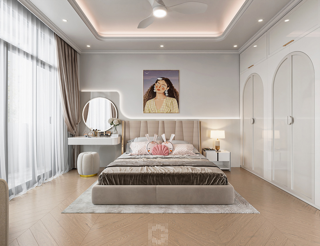thiết kế nội thất biệt thự Vaquarius Văn Giang 51