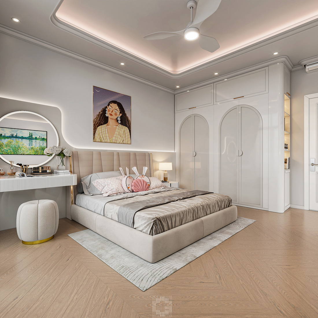 thiết kế nội thất biệt thự Vaquarius Văn Giang 53