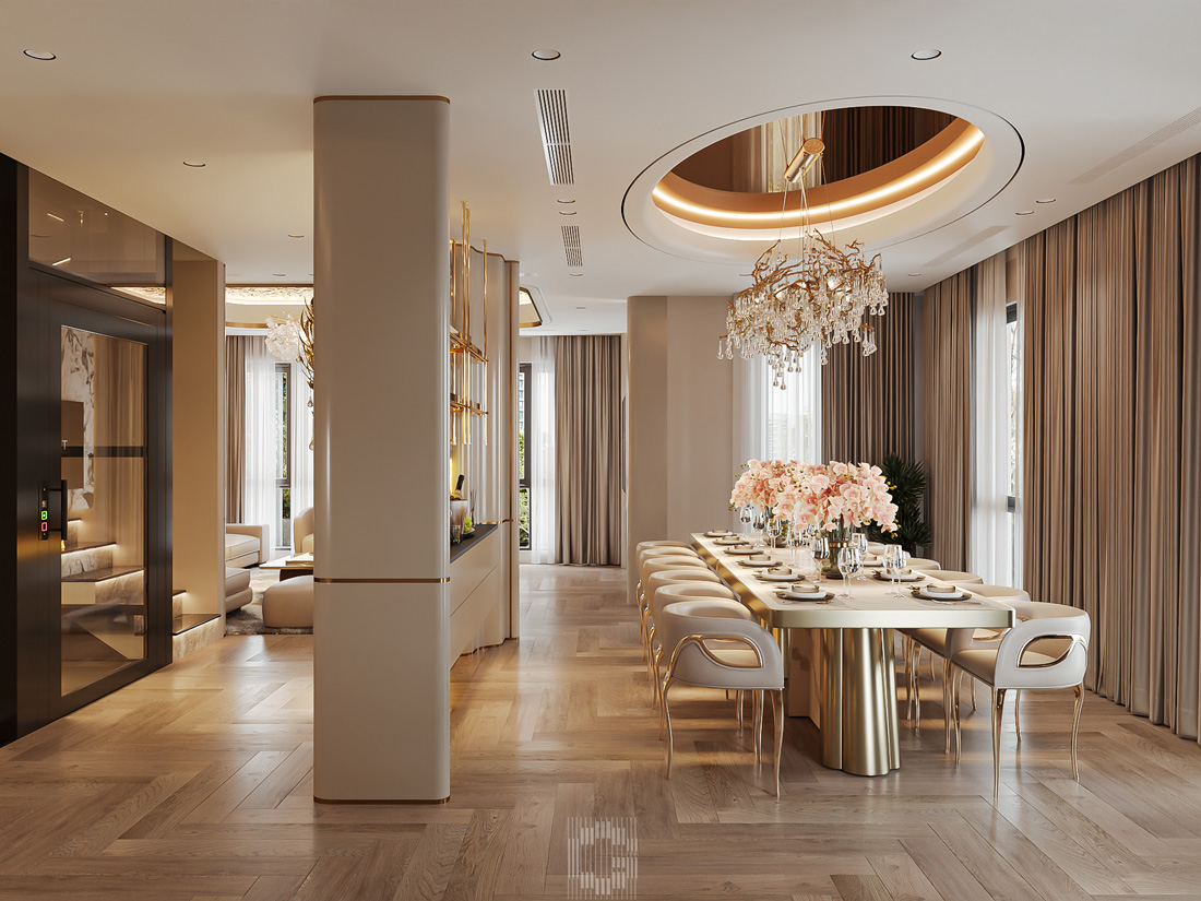 thiết kế nội thất shophouse Vinhomes Ocean Park nhà a Toàn 13