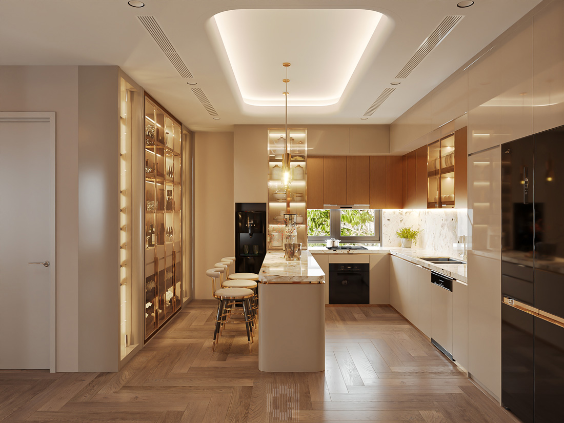 thiết kế nội thất shophouse Vinhomes Ocean Park nhà a Toàn 14