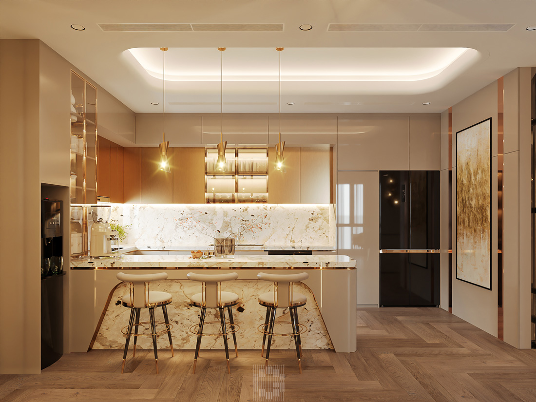thiết kế nội thất shophouse Vinhomes Ocean Park nhà a Toàn 15