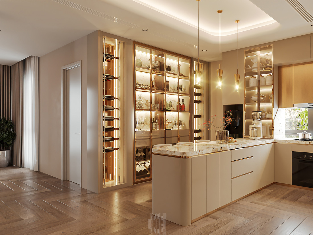 thiết kế nội thất shophouse Vinhomes Ocean Park nhà a Toàn 16
