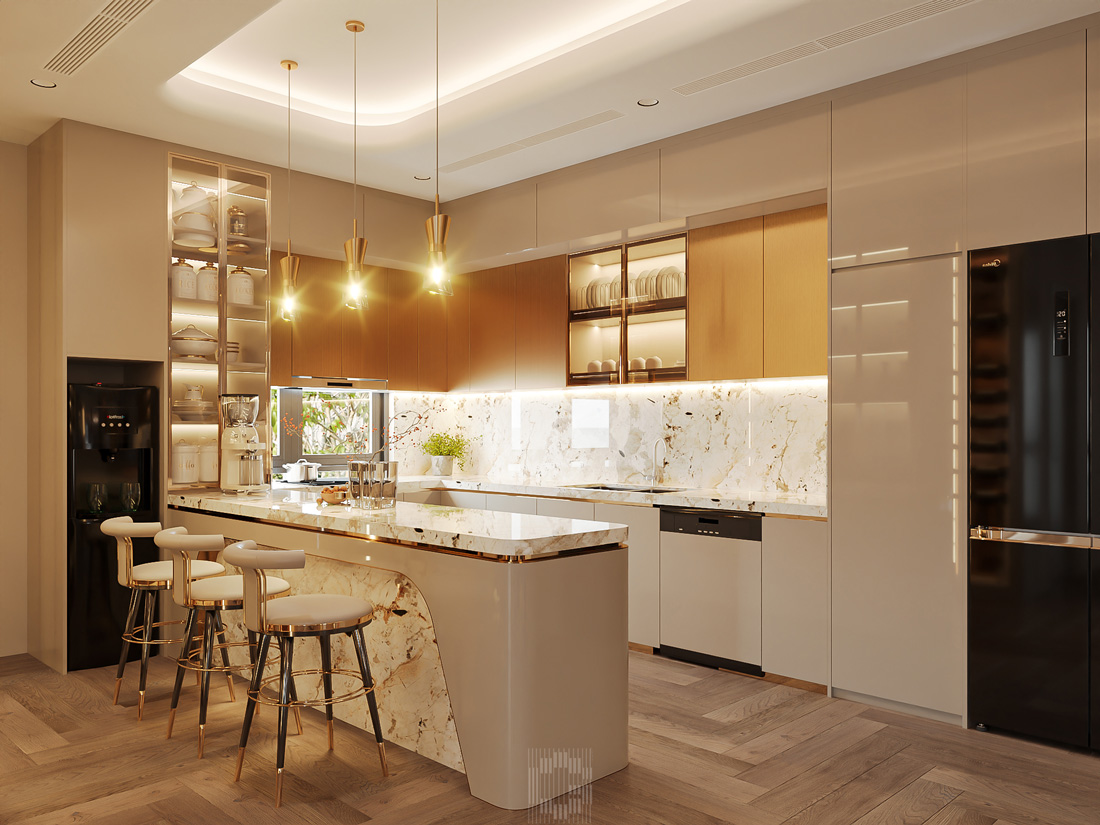 thiết kế nội thất shophouse Vinhomes Ocean Park nhà a Toàn 17