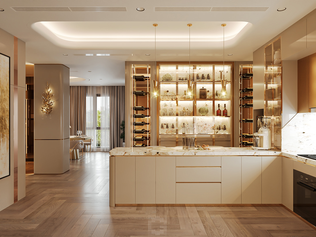 thiết kế nội thất shophouse Vinhomes Ocean Park nhà a Toàn 18