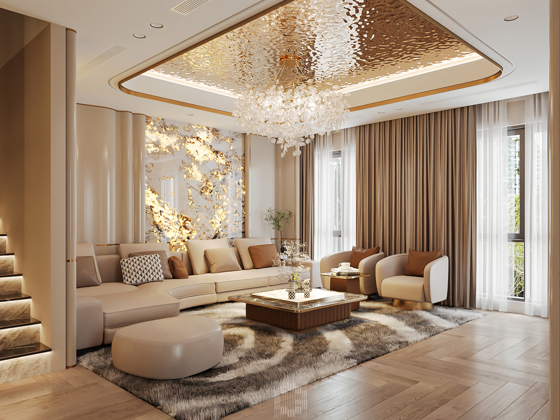 thiết kế nội thất shophouse Vinhomes Ocean Park nhà a Toàn 2