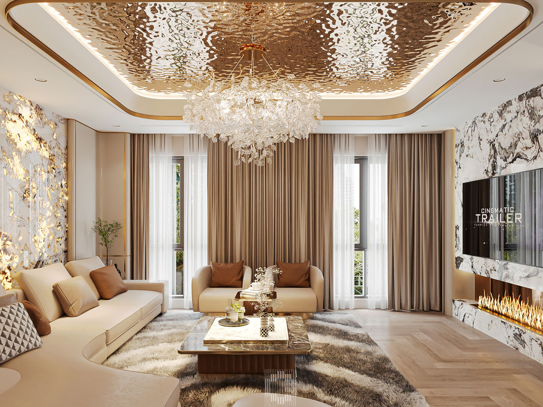 thiết kế nội thất shophouse Vinhomes Ocean Park nhà a Toàn 4
