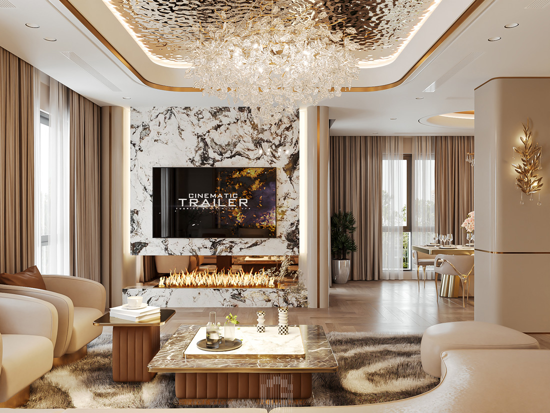thiết kế nội thất shophouse Vinhomes Ocean Park nhà a Toàn 6