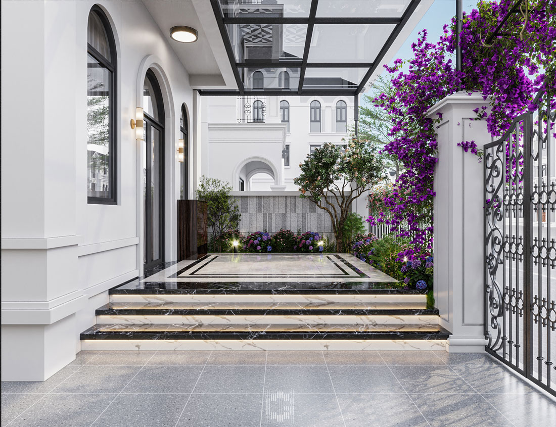 thi công biệt thự song lập Solasta Mansion Dương Nội 1