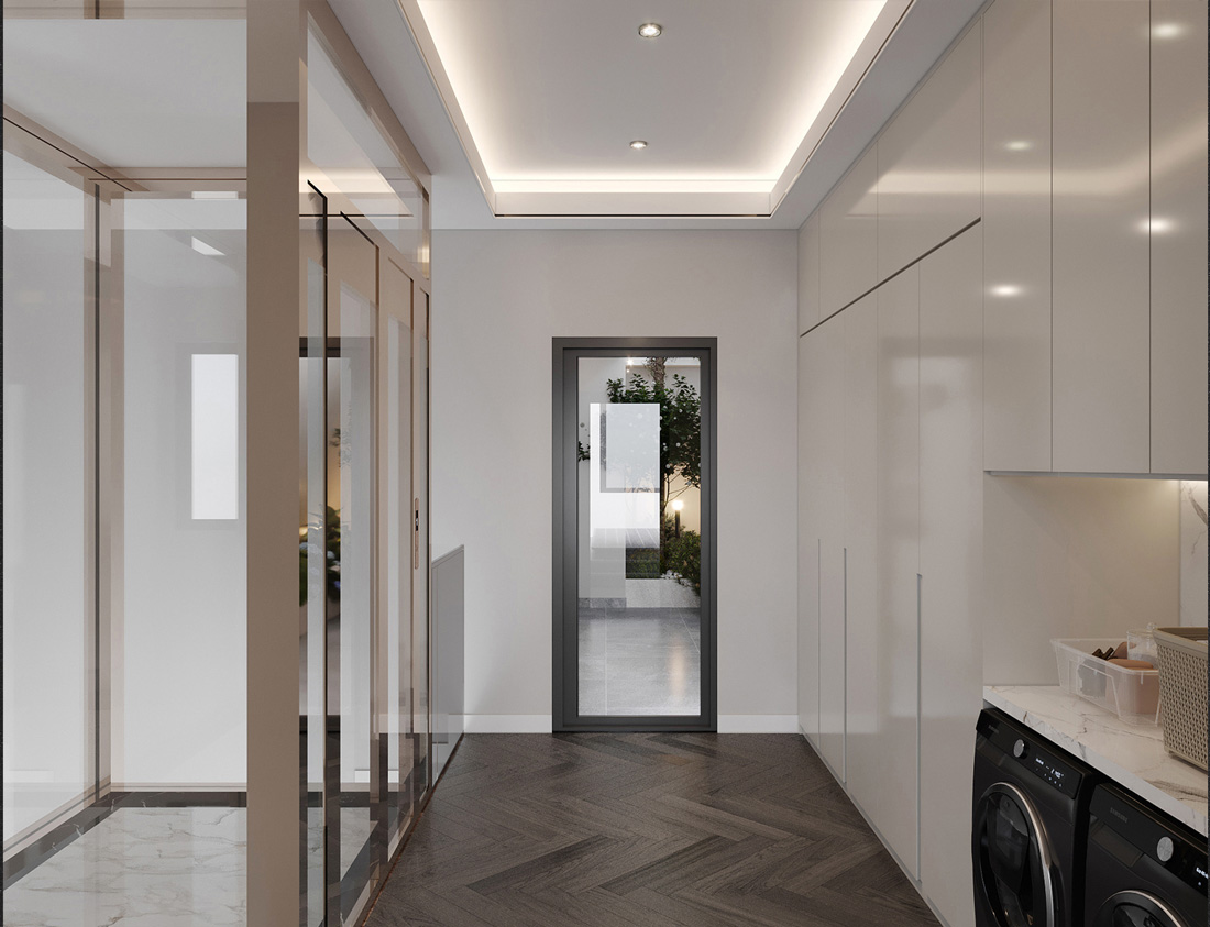 thi công biệt thự song lập Solasta Mansion Dương Nội 36