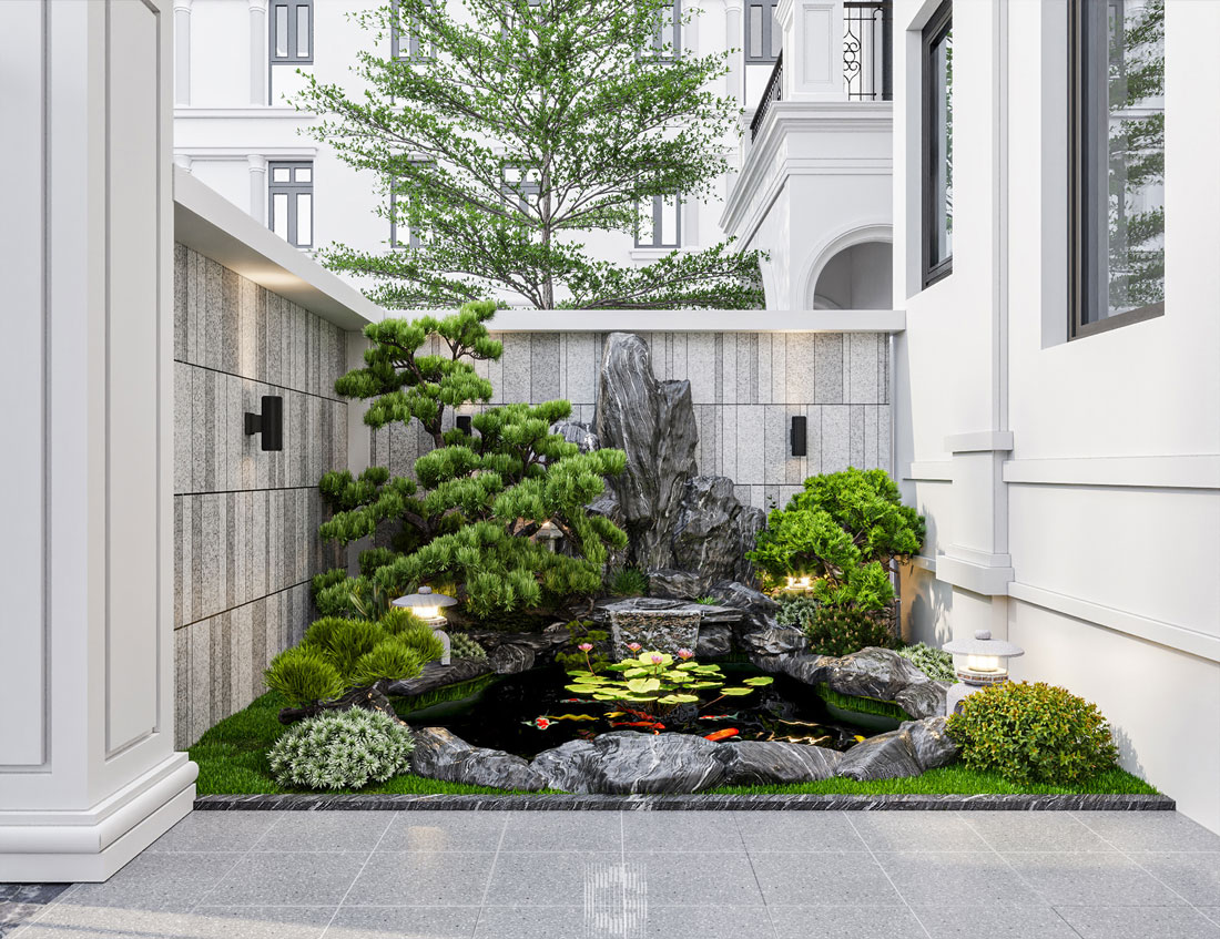 thi công biệt thự song lập Solasta Mansion Dương Nội 4