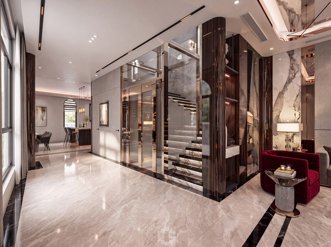 thi công biệt thự song lập Solasta Mansion Dương Nội 9