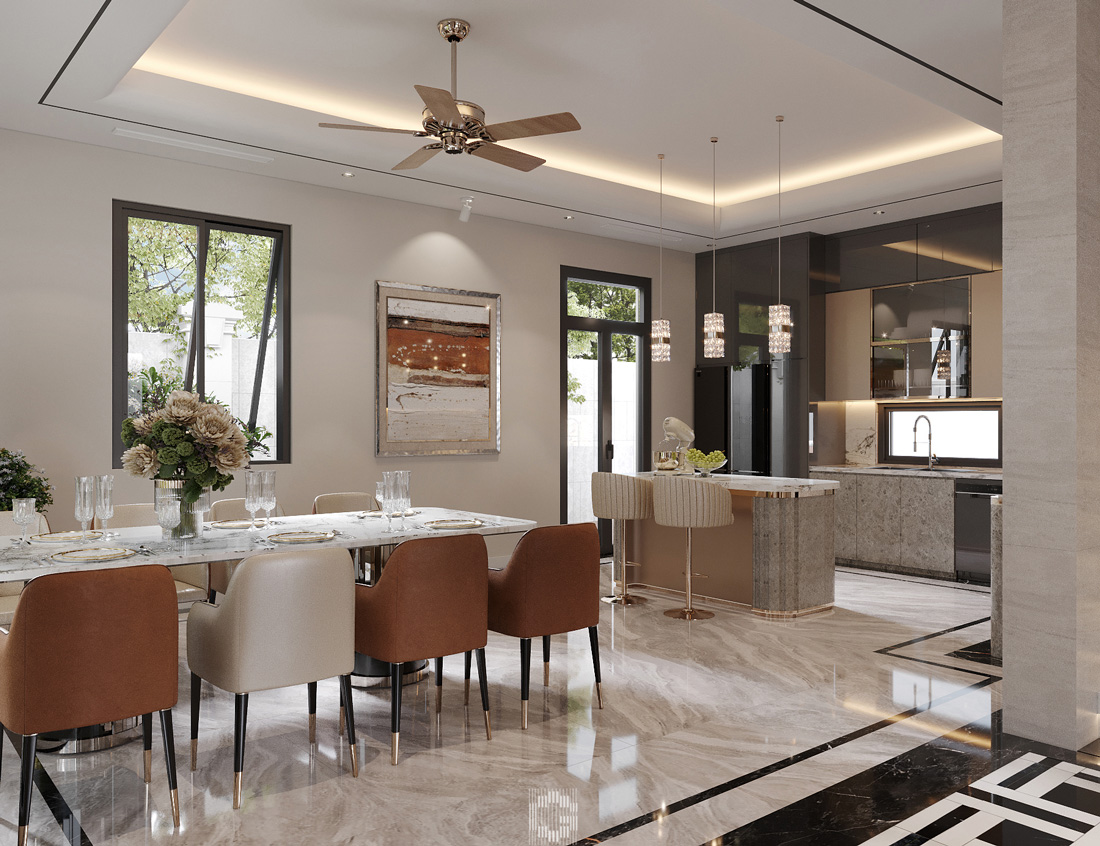 thi công hoàn thiện biệt thự vườn cam orange garden anh Tú 11