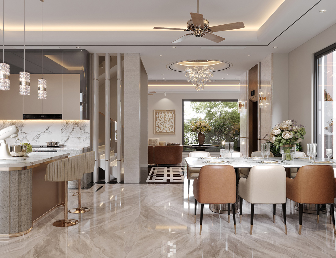 thi công hoàn thiện biệt thự vườn cam orange garden anh Tú 12