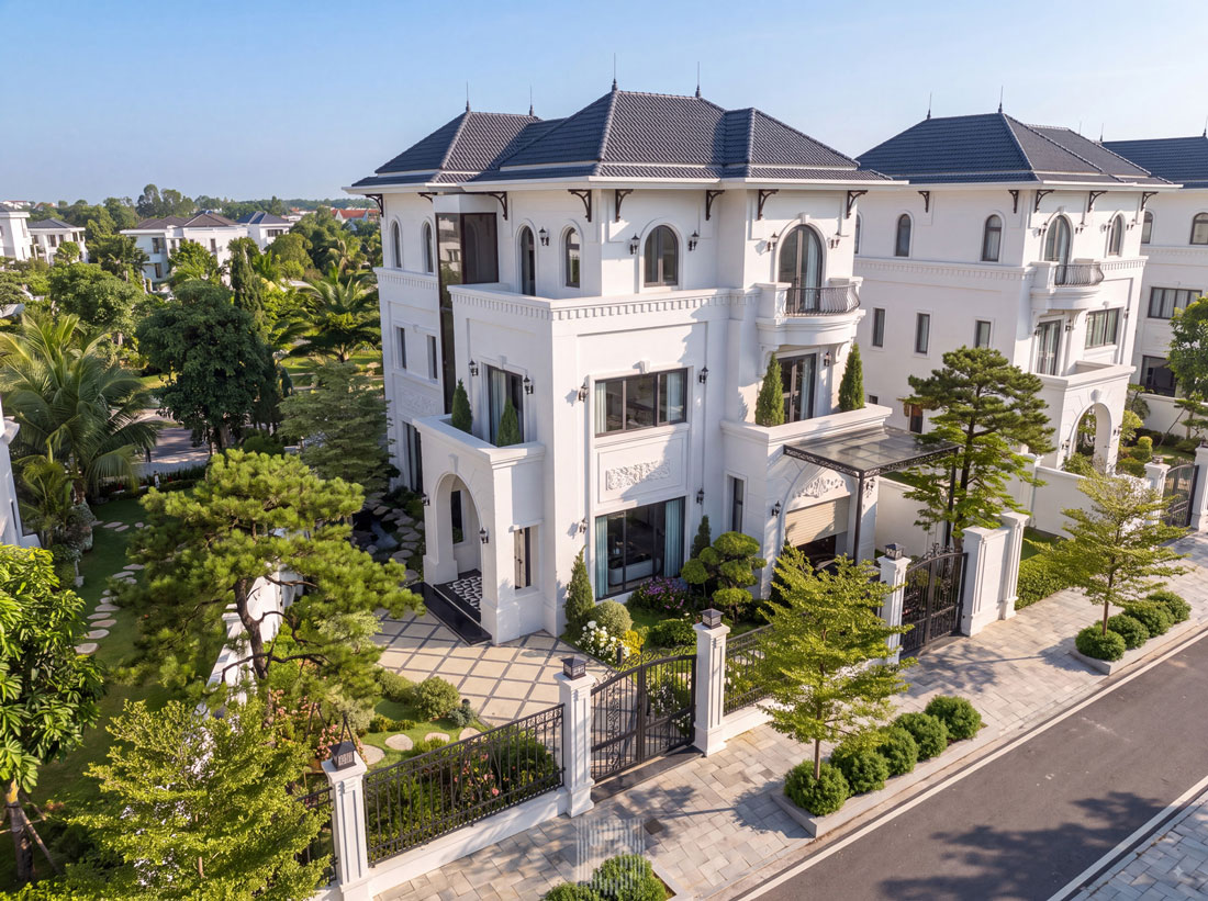 thi công hoàn thiện biệt thự vườn cam orange garden anh Tú 4