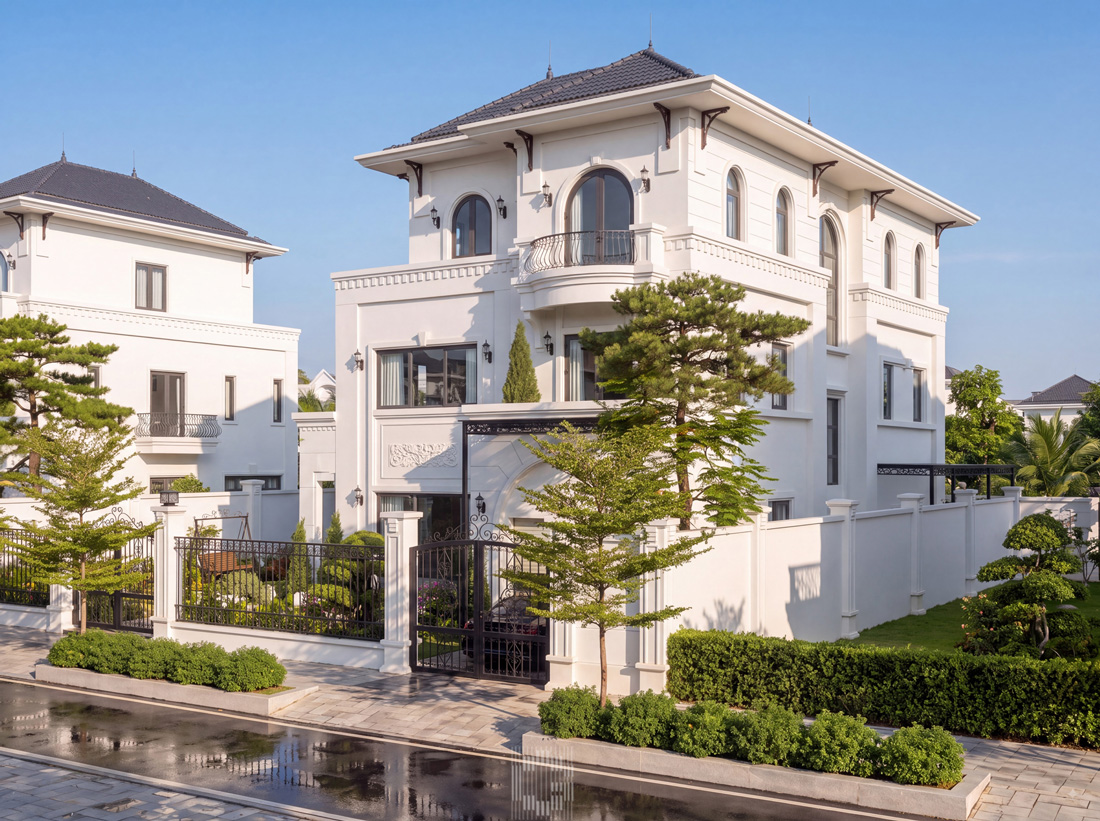 thi công hoàn thiện biệt thự vườn cam orange garden anh Tú 5