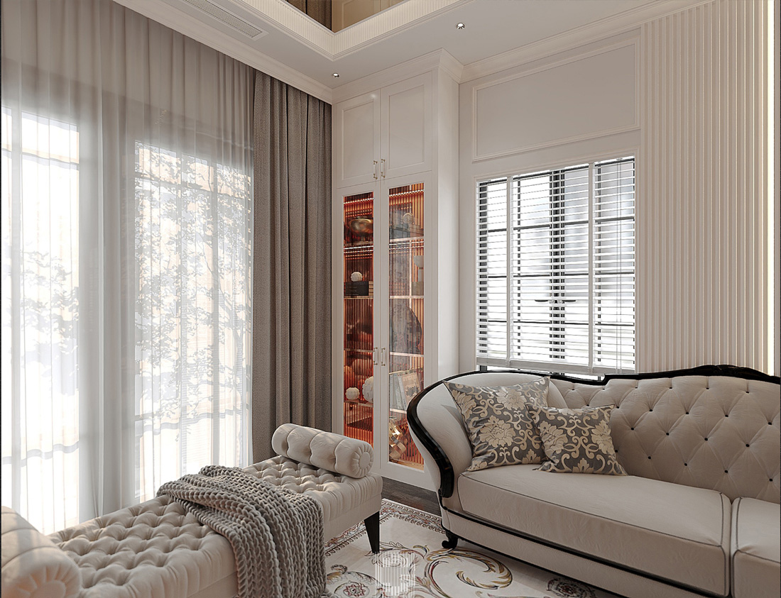 thiết kế nội thất nhà phố 40m2 5 tầng 9