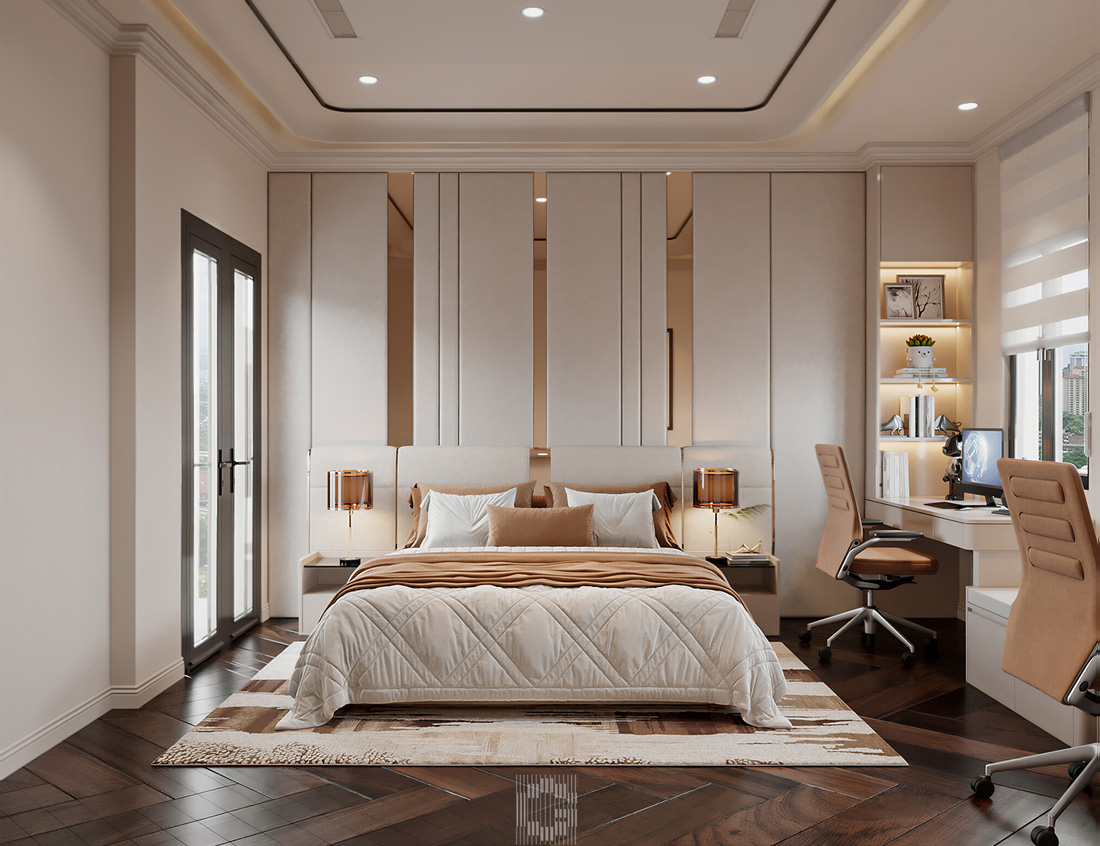 hoàn thiện nội thất biệt thự An Vượng Villa nhà chị Liên 36