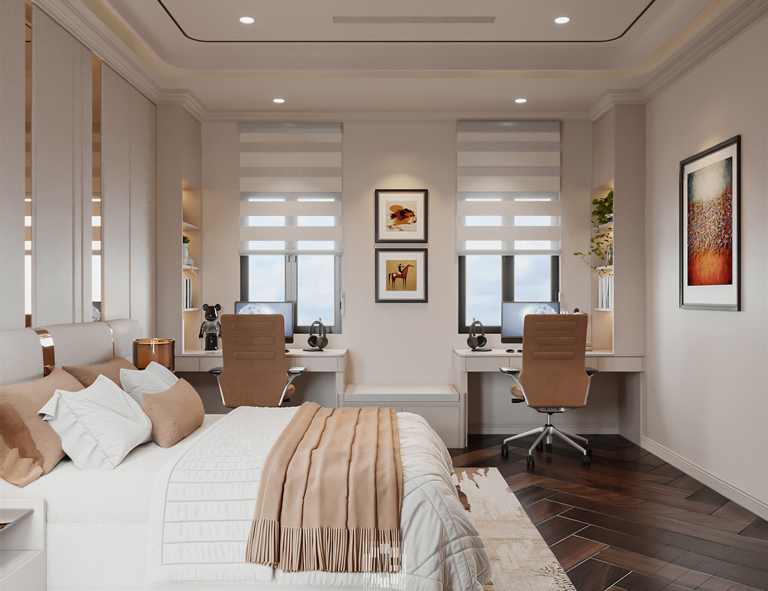 hoàn thiện nội thất biệt thự An Vượng Villa nhà chị Liên 37