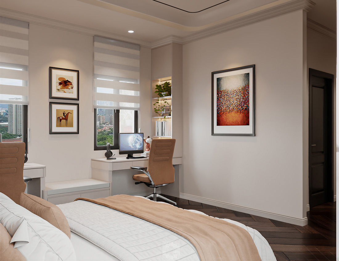 hoàn thiện nội thất biệt thự An Vượng Villa nhà chị Liên 38