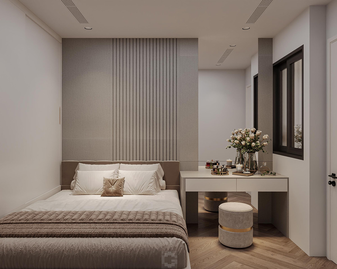 thiết kế thi công căn hộ Royal City 100m2 3 phòng ngủ 17