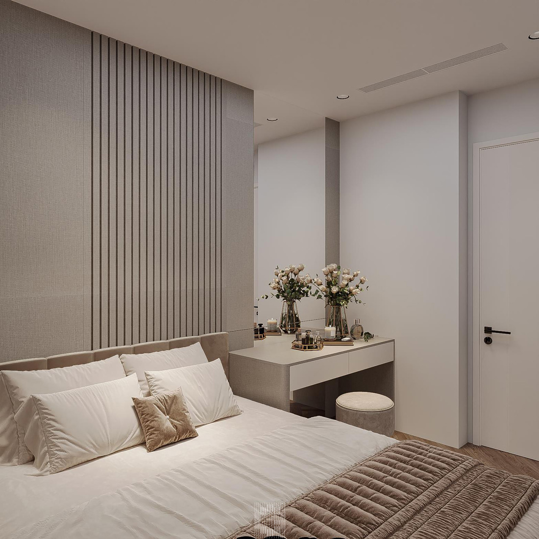 thiết kế thi công căn hộ Royal City 100m2 3 phòng ngủ 18
