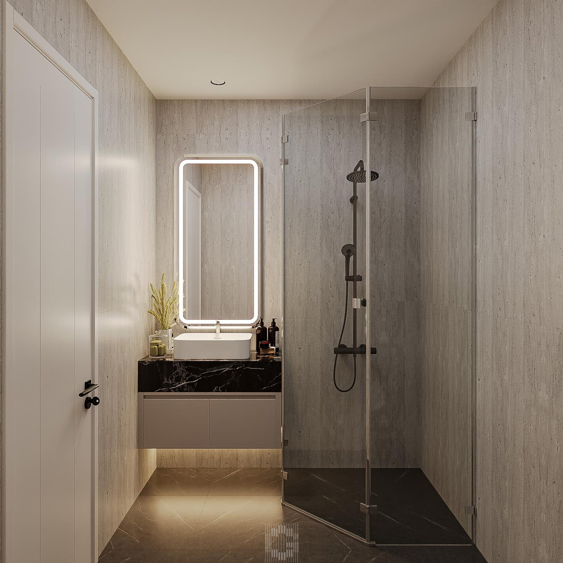 thiết kế thi công căn hộ Royal City 100m2 3 phòng ngủ 21