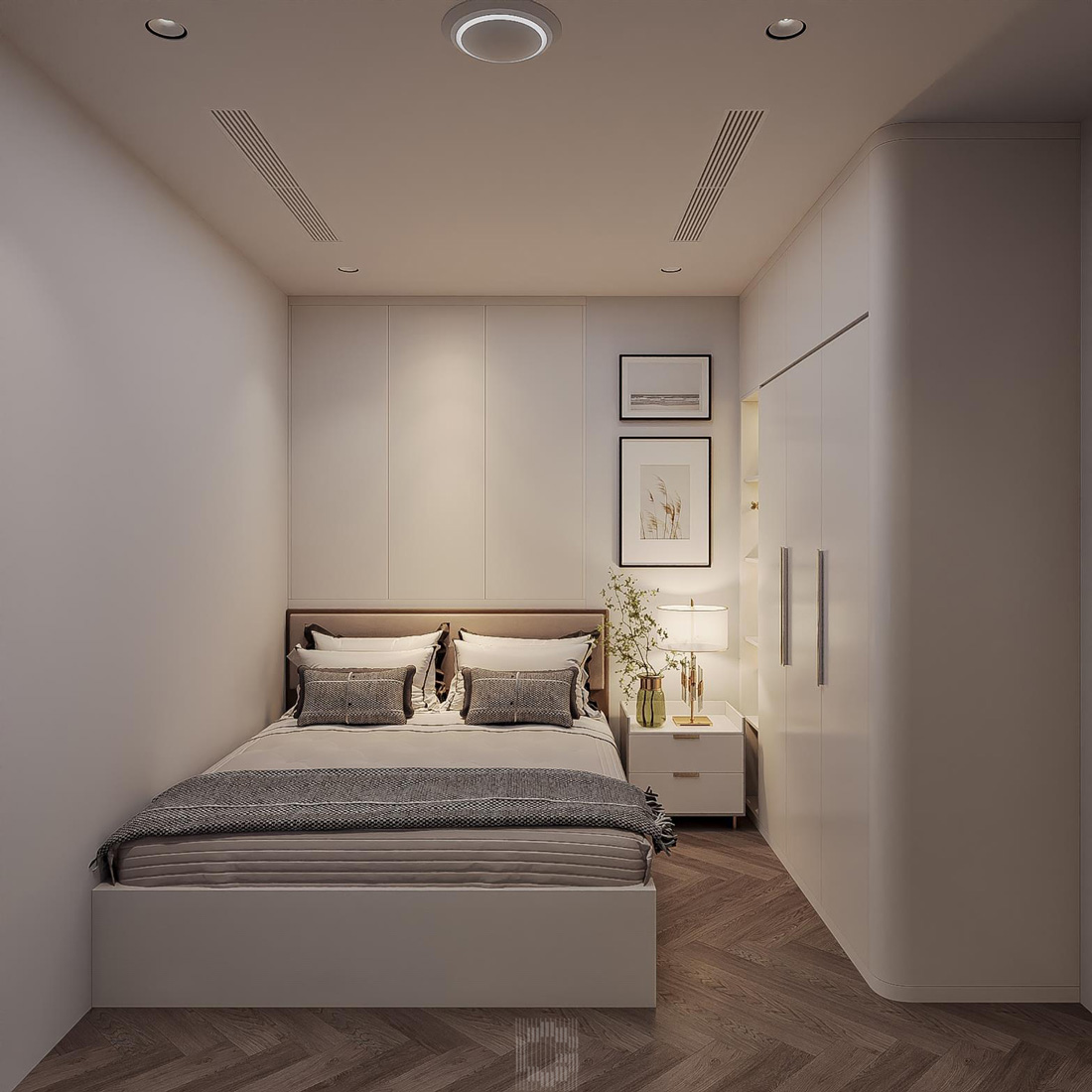 thiết kế thi công căn hộ Royal City 100m2 3 phòng ngủ 23
